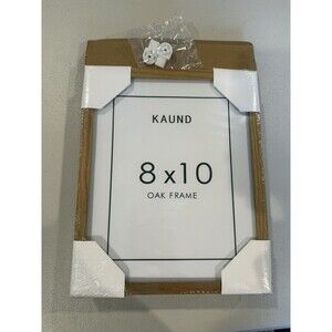 NEW 8x10 Oak Wood Picture Frame - Glass Photo Frame Wall Hang or Tabletop Gift